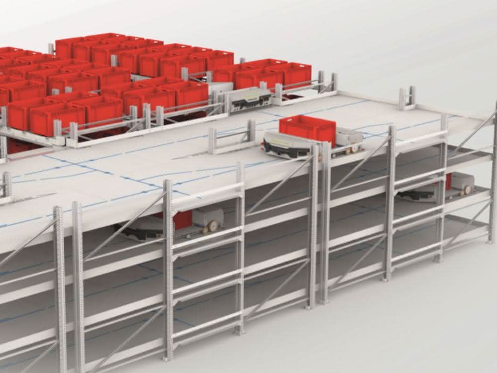 Shuttle system with maximum flexibility and scalability