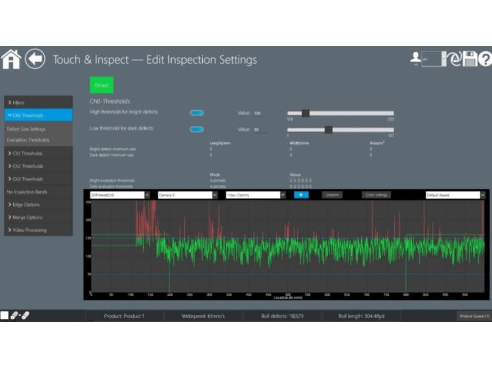 Isra-Vision user interface