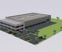 Eurotech-Neubau Rosenfeld Vorderansicht