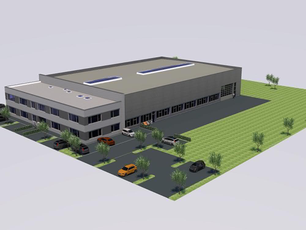 Eurotech new building Rosenfeld front view