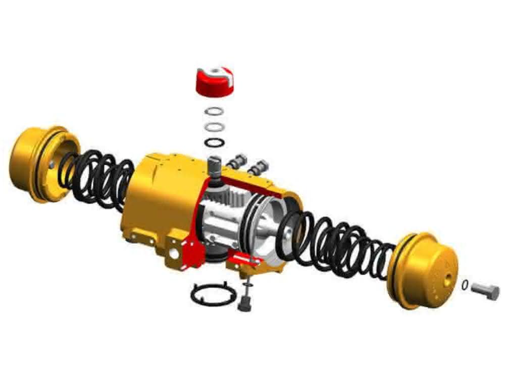Double-piston rotary actuator