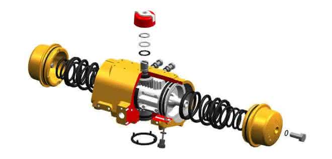 Double-piston rotary actuator