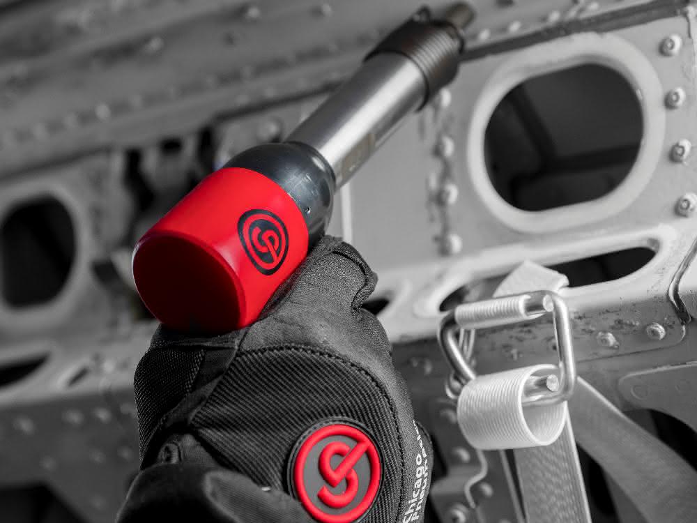 Pneumatic riveting hammers and riveting presses