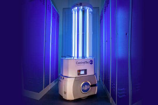 Corona-Pandemie: Omron: Mobiler Roboter für die UV-Desinfektion