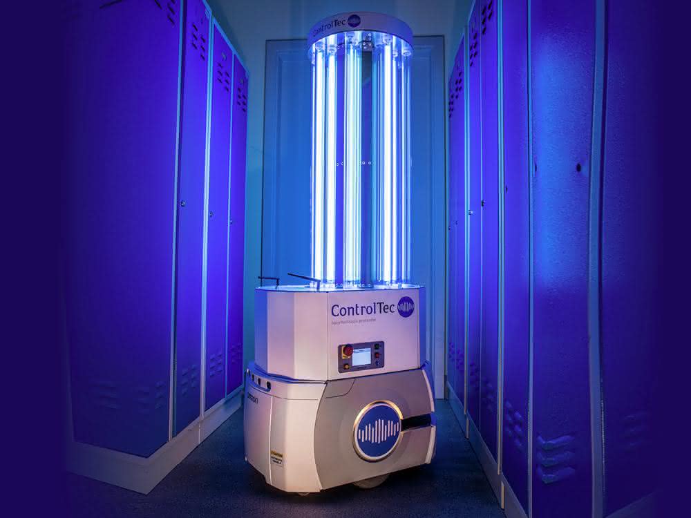 Corona pandemic: Omron: Mobile robot for UV disinfection