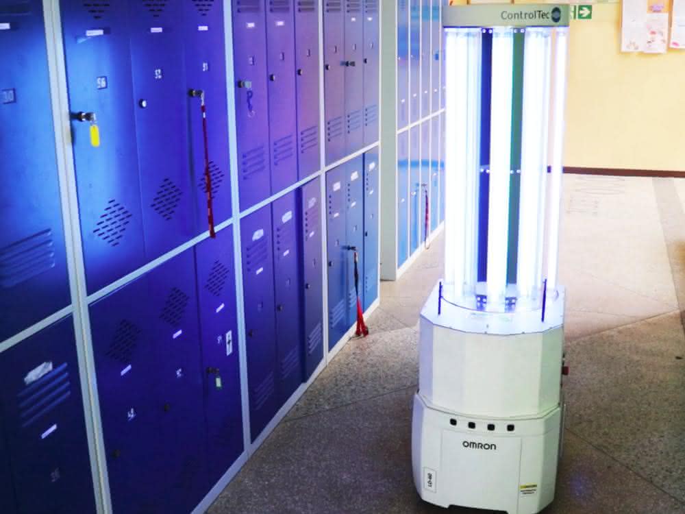 Corona pandemic: Omron: Mobile robot for UV disinfection