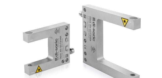 Stainless steel version: Laser fork light barriers with IO-Link