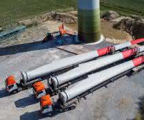 Heavy load logistics: Universal Transport brings wind turbines to NRW Heavy load logistics: Universal Transport brings wind turbines to NRW