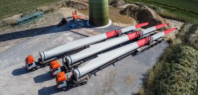 Heavy load logistics: Universal Transport brings wind turbines to NRW