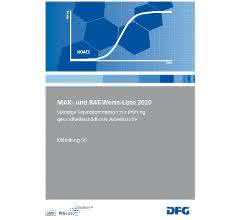 Titelseite der MAK- und BAK-Werte-Liste 2020