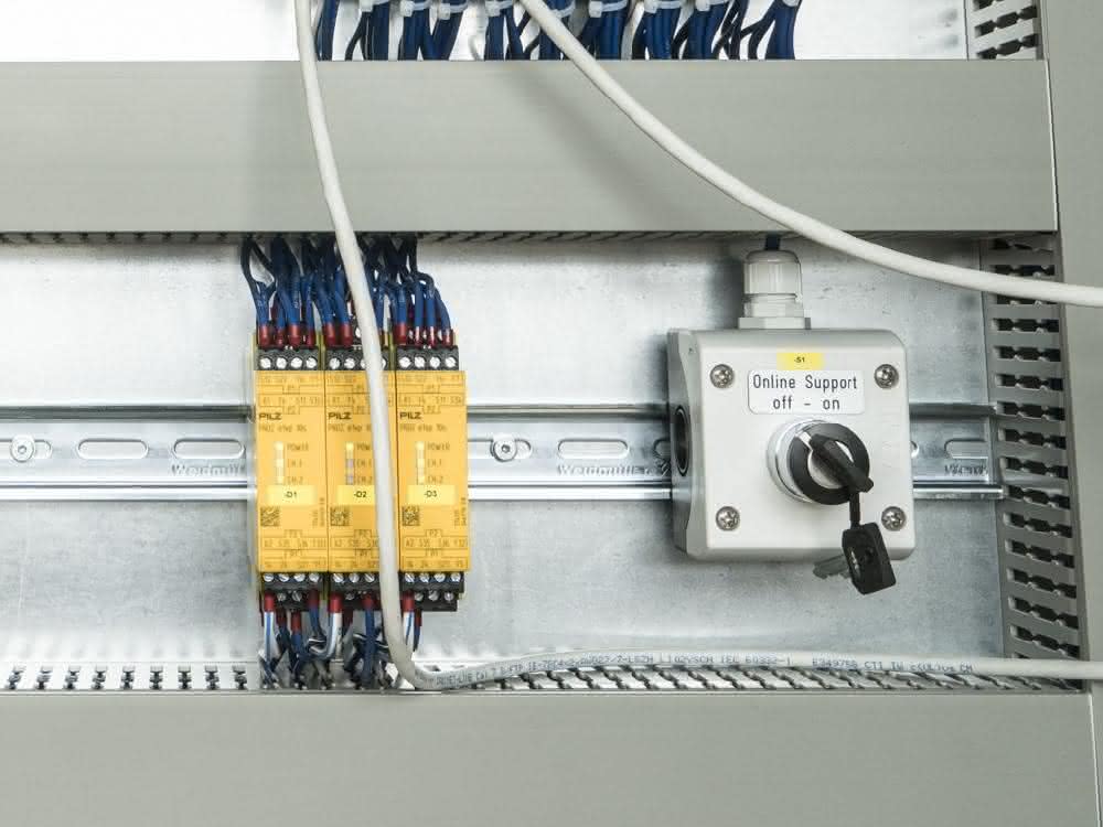On/off switch for remote support