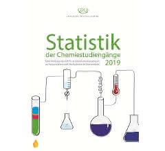 Statistik der Chemiestudiengänge 2019: Weniger als 10 000 Personen begannen ein Chemiestudium Titelseite der Broschüre