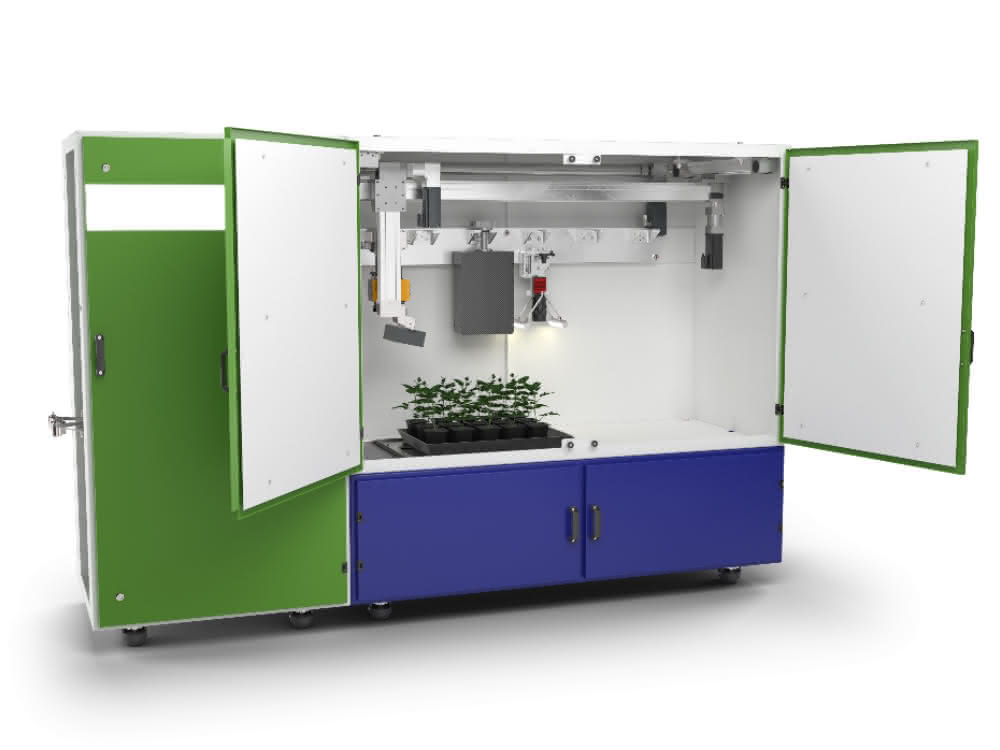 Multi-Sensor-Laborplattform HyperAIxpert zur automatisierten Vermessung der Proben Multi-Sensor-Laborplattform HyperAIxpert