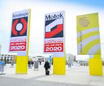 Messe-Ankündigung für 2020 Motek Ausgang 2019