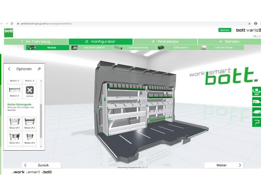 P'X online configurator