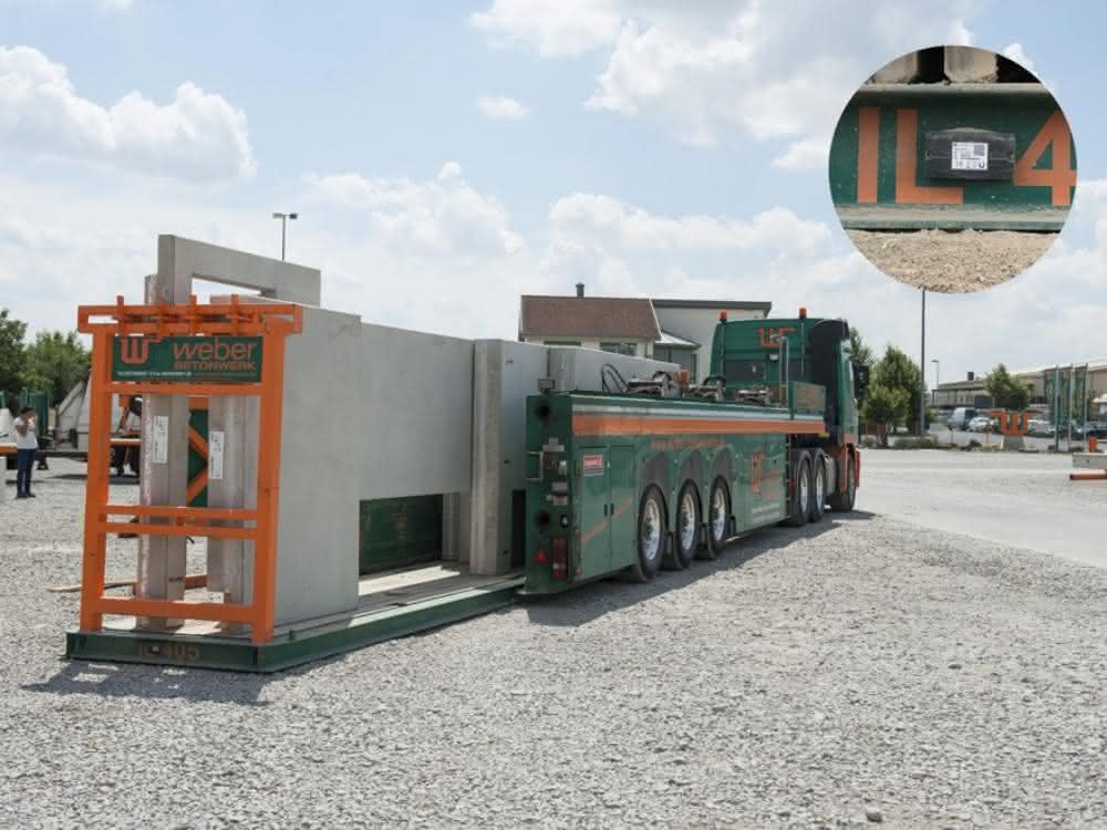 Digitalisierung von Ladungsträgern für Beton-Fertigelemente