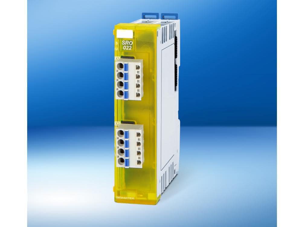 Relay output module SRO 022 from Sigmatek