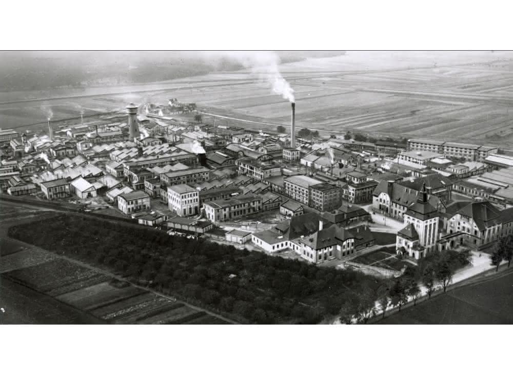 Neue Merck-Fabrik in Darmstadt, 1913.