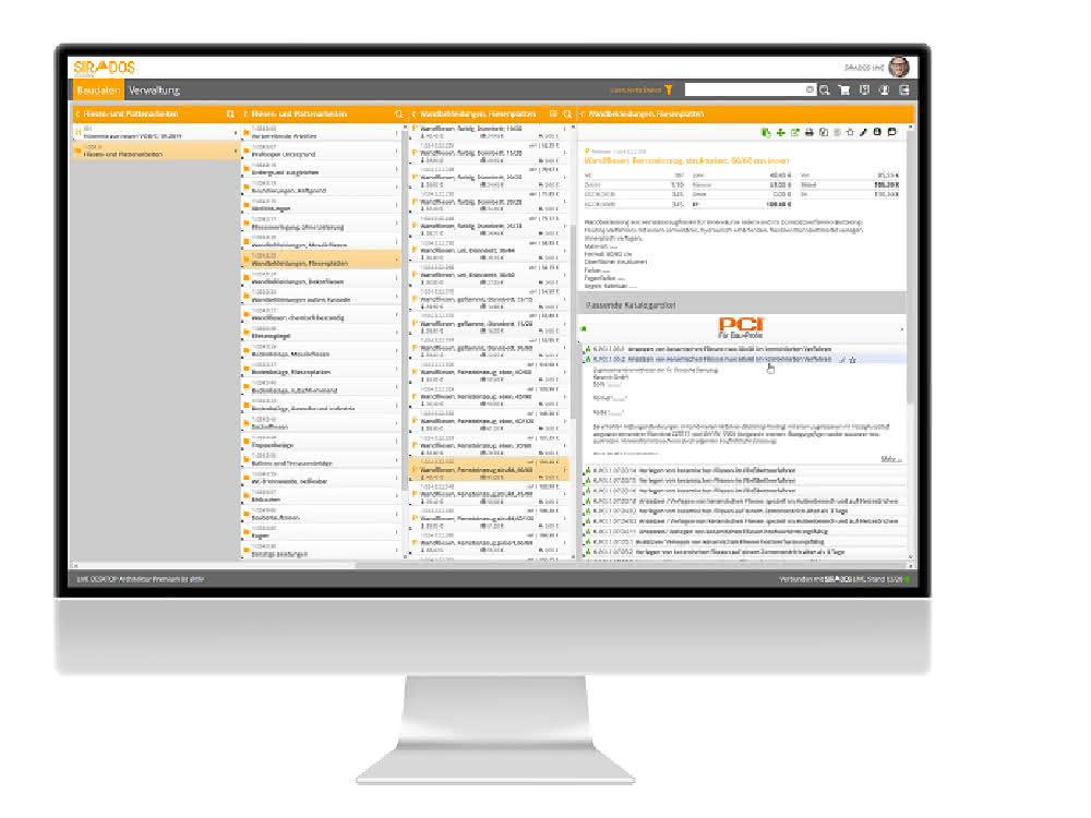 Sirados integriert Produktkatalog von PCI