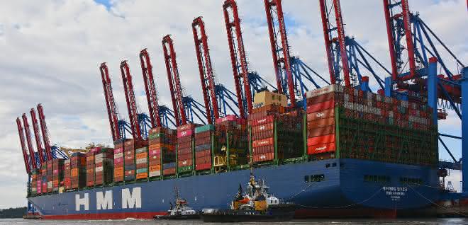 First call of the "HMM Hamburg" in Hamburg