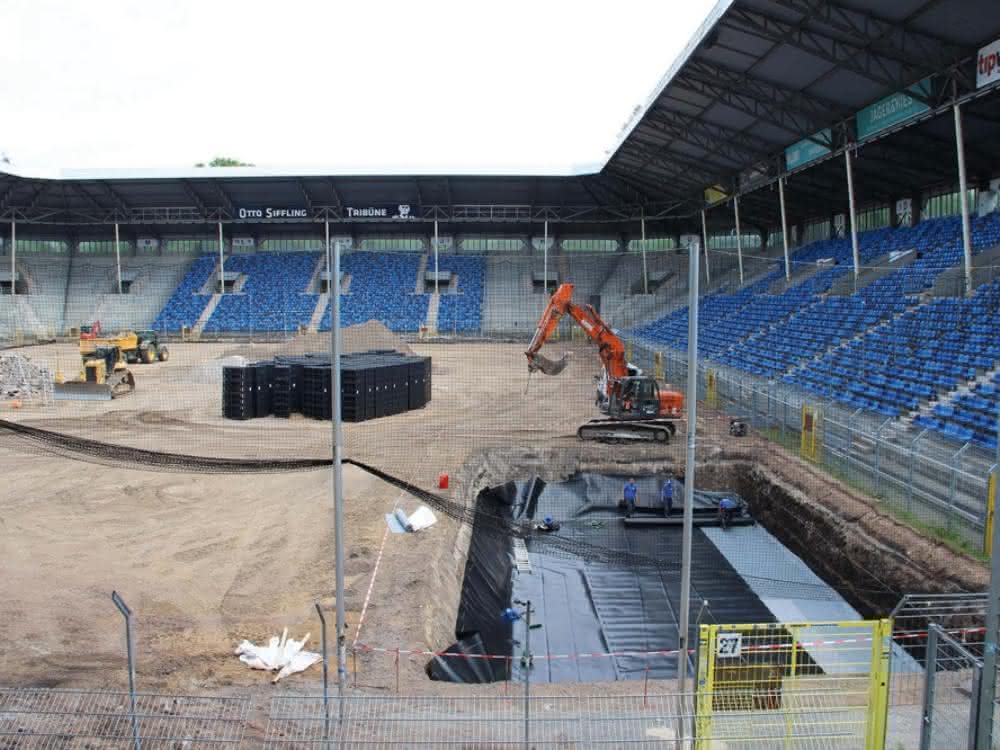 Regenwassernutzungsanlage im Carl-Benz-Stadion Mannheim