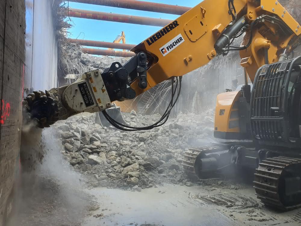 Spezialfräsen eingesetzt: Tunnelabbruch in Etappen