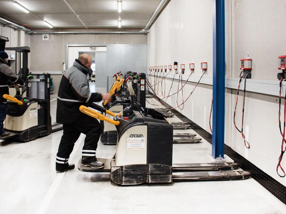 Batteries used gently in the refrigeration sector