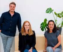 Von links: Sten Küster, Event & Program Coordinator, Svenja Hodel, Communication Manager, und Dr. Petra Runge-Wollmann, Life Science Community Manager bei der "Life Science Factory". Sten Küster, Event & Program Coordinator, Svenja Hodel, Communication Manager, und Dr. Petra Runge-Wollmann, Life Science Community Manager bei der "Life Science Factory".