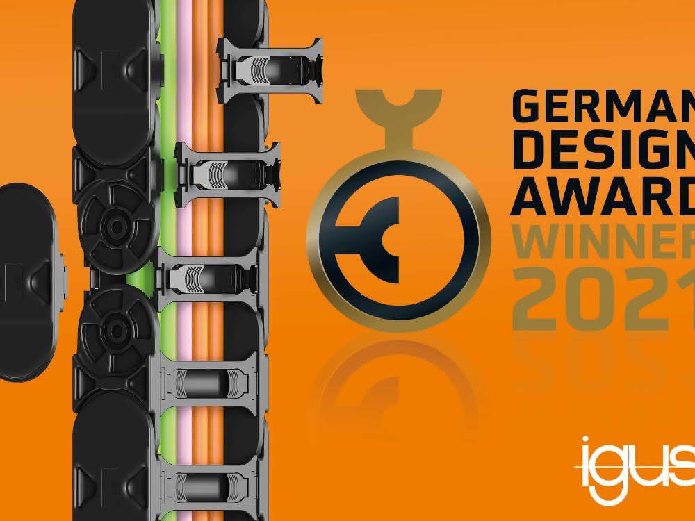 igus energy chain E4Q wins German Design Award