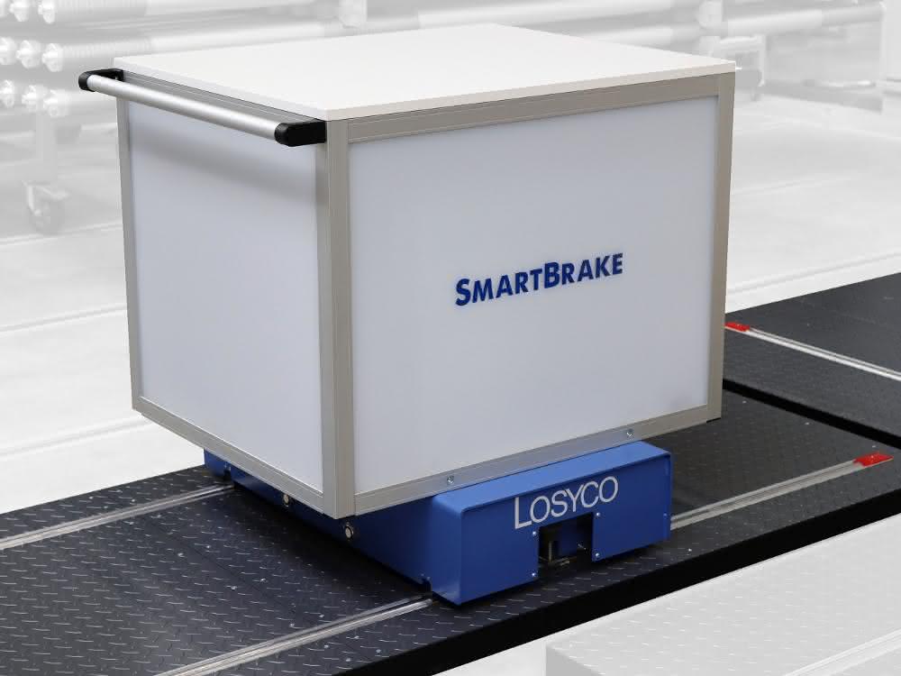 Sensor-based, self-amplifying brake module