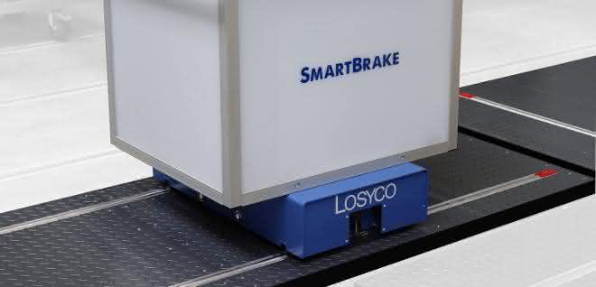 Sensor-based, self-amplifying brake module