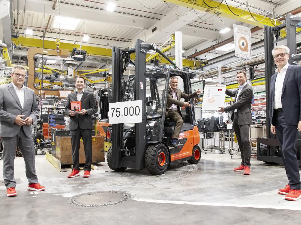 Suffel receives 75,000th Linde vehicle