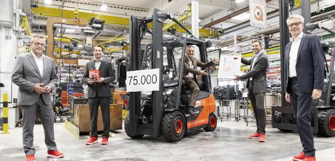 Suffel receives 75,000th Linde vehicle