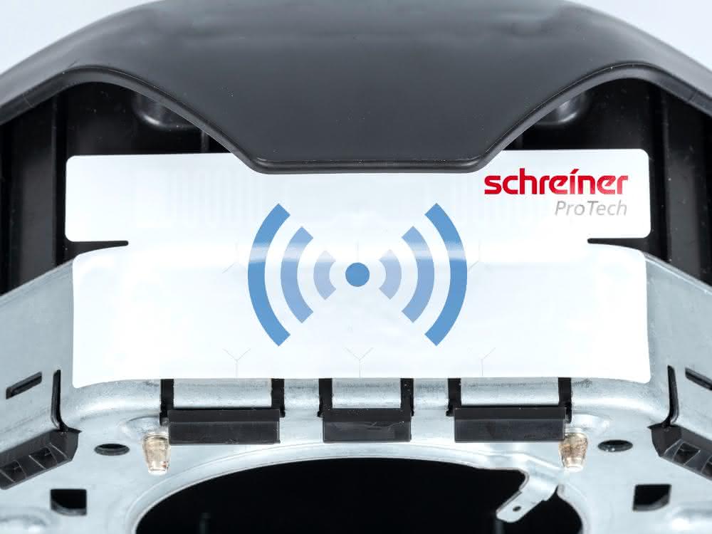 Fälschungssicher gekennzeichnet mit RFID. Fälschungssicher gekennzeichnet mit RFID.