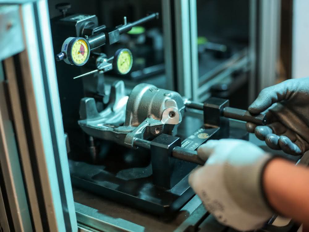 Brake caliper at Hitachi Automotive Systems