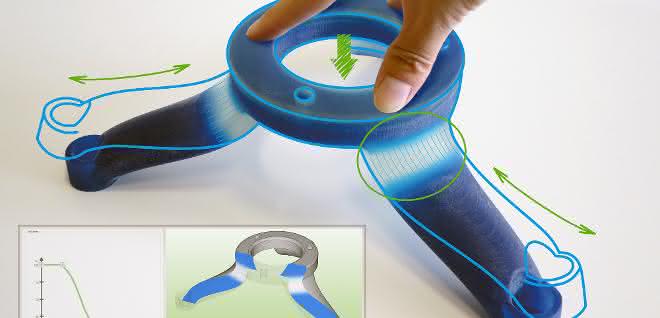 Stand made from multi-material 3D printer