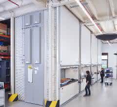Warehouse management: Four lifts over three floors