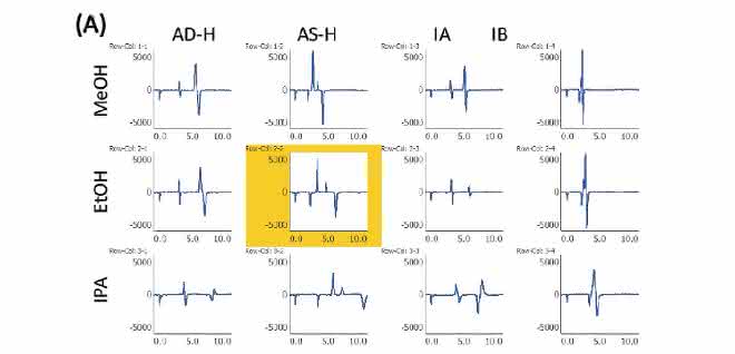 Bild 2: Chromatogramme des Bromuconazol-Standards (A)