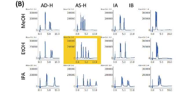 Bild 2: Chromatogramme des Bromuconazol-Standards (B)