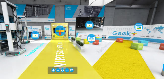 Robot provider Geek+ opens virtual 3-D Solution Center