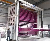 Heavy sheets stored high
