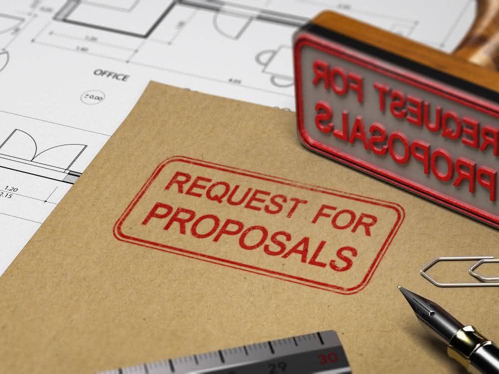 Reinräume qualifizieren: Dichtheitsprüfungen von Reinräumen und Laboren Stempel "Request for Proposals"