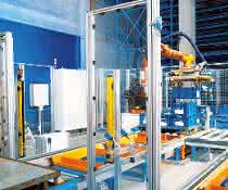Knickarmroboter mit 3D-Vision-Sensor Knickarmroboter mit 3D-Vision-Sensor