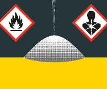 Warning signs for hazardous substances