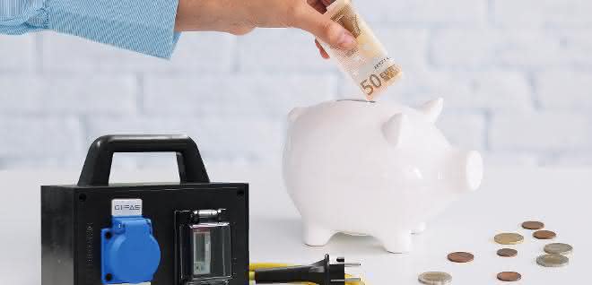 Electricity meter and piggy bank