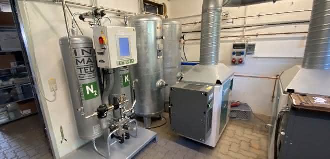 Stickstoffgenerator und zwei Scrollkompressoren
