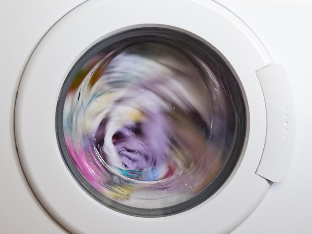 Laufende Waschmaschine