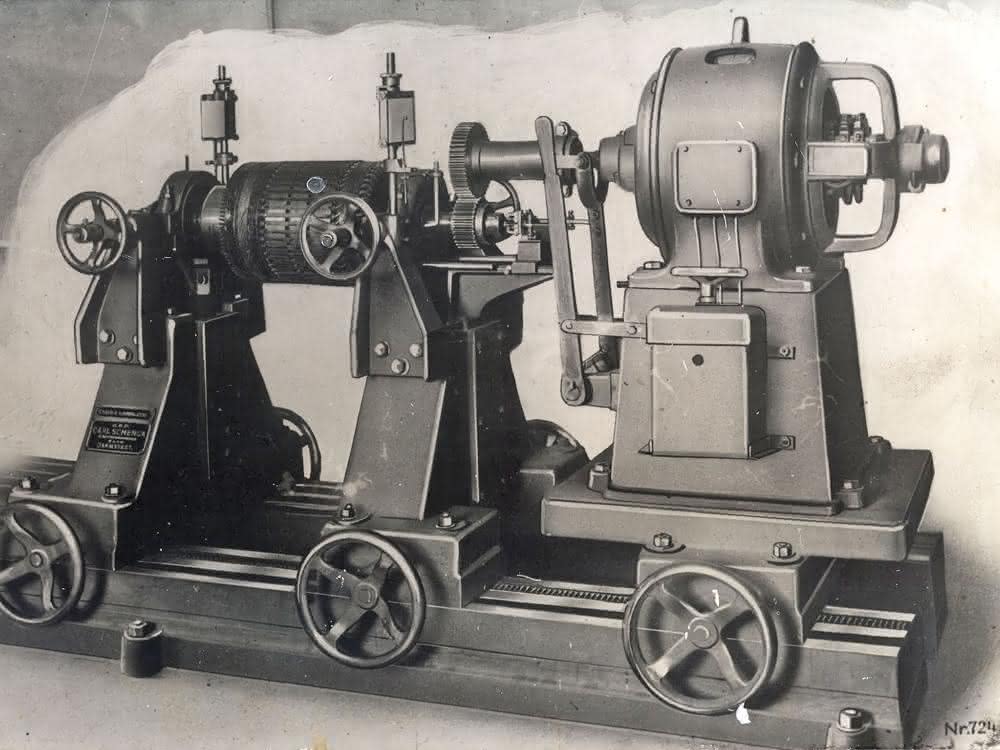 Balancing machine from 1912