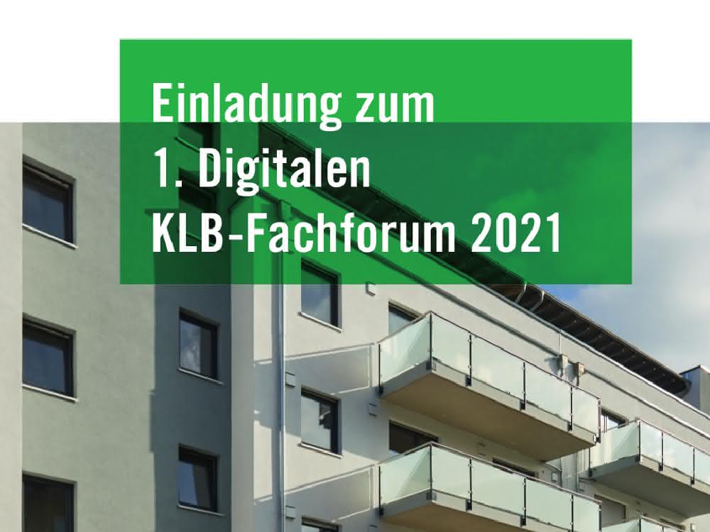 Web-Seminar: Digitales KLB-Fachforum für Planer