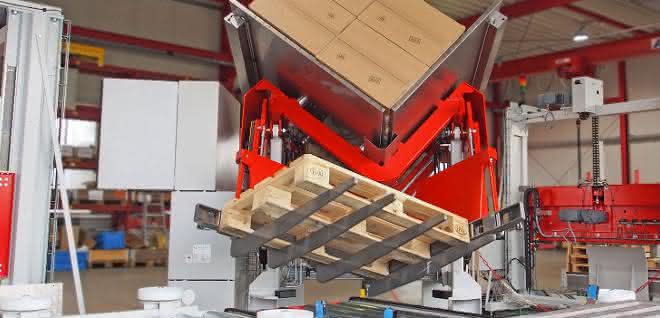 Turn-tilt pallet changer: Change pallets smart